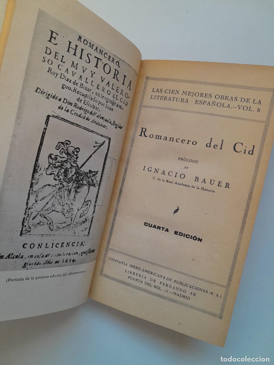Libros antiguos: ROMANCERO DEL CID (LIB. FERNANDO FE, c.1940)