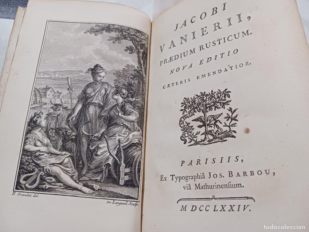 Antiquarische B&uuml;cher: JACOBI VANIERII, PRAEDIUM RUSTICUM (1774) - POEMA SOBRE EL MUNDO RURAL Y AGR&Iacute;COLA, EN LAT&Iacute;N