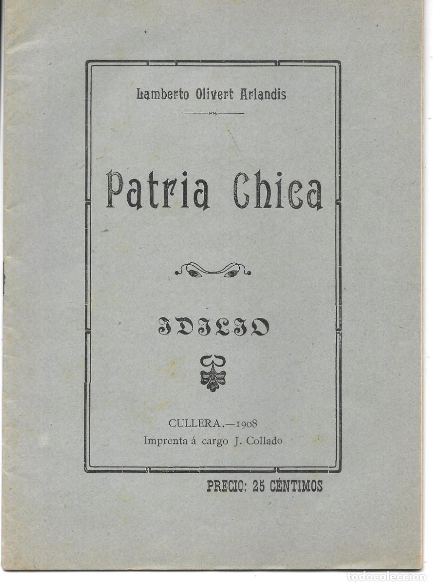 Libros antiguos: CULLERA. Lamberto Olivert. Imprenta J. Collado, 1908