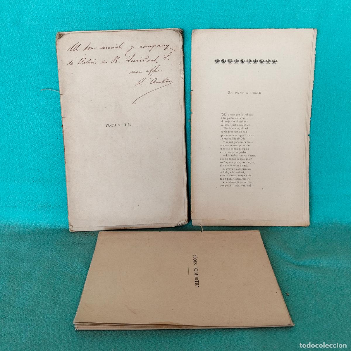 Libros antiguos: Foch y fum ferrer y ferrer japet de l'orga 1897 flors de murtra pere cots y soldevila 1892