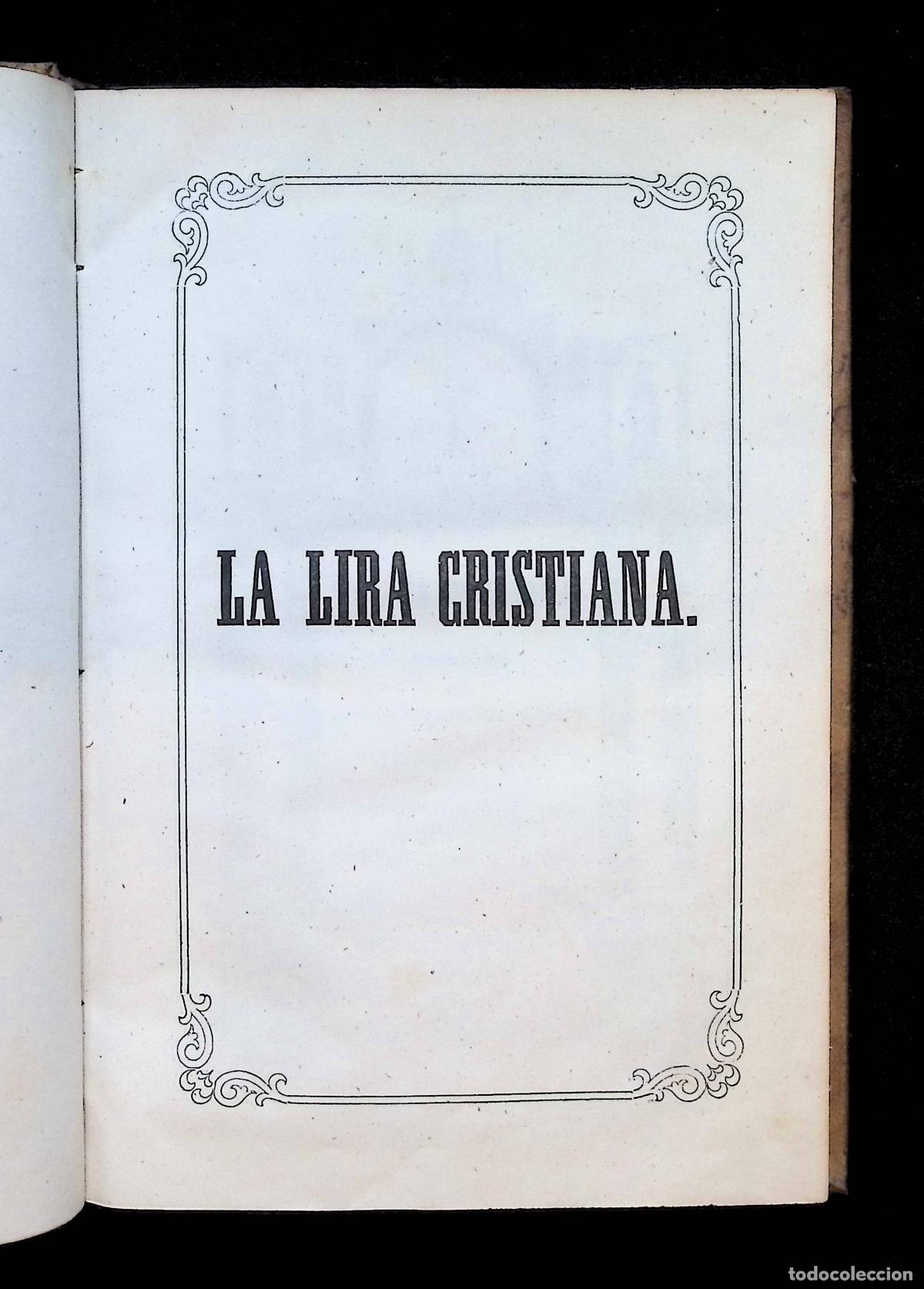 Libros antiguos: LA LIRA CRISTIANA. POESIAS. - LOZANO DE VILCHEZ, Enriqueta. 1857.