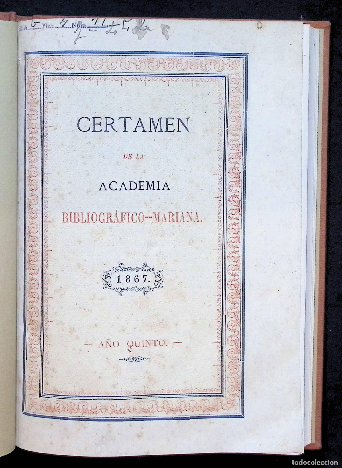 Libros antiguos: CERT&Aacute;MEN PO&Eacute;TICO CELEBRADO CON MOTIVO DEL CONCURSO DE PREMIOS... LLEIDA 1867