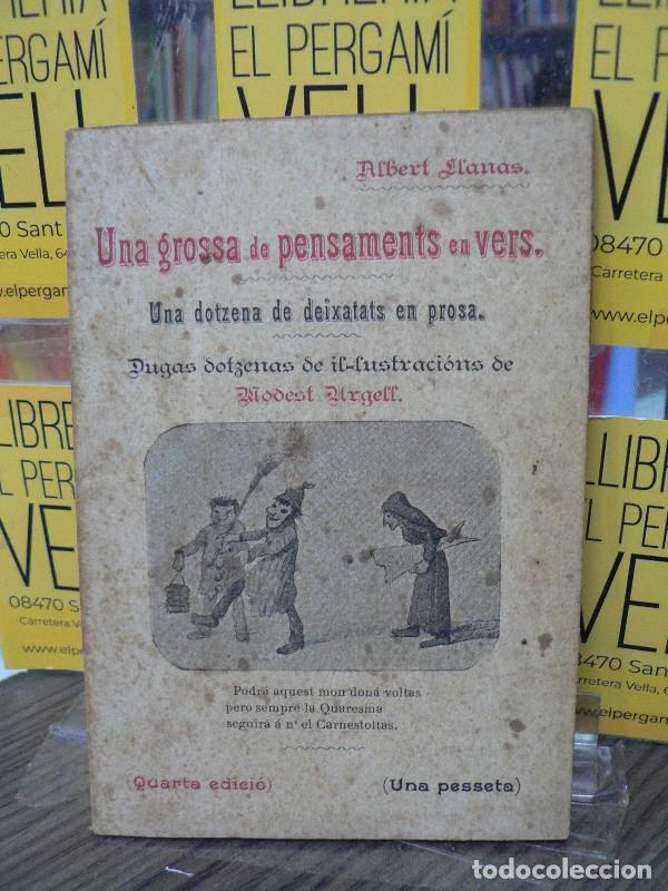 Libros antiguos: Una grossa de pensaments en vers - Albert Llanas - Sin especificar