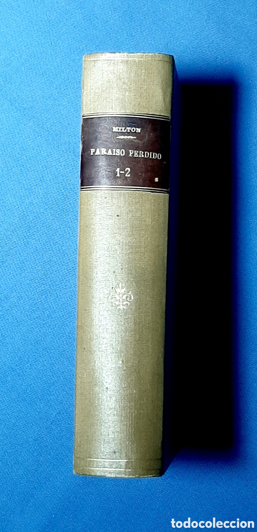 Libros antiguos: PARAISO PERDIDO. JOHN JUAN MILTON. 2 TOMOS. 1905 1906. PERLADO P&Aacute;EZ.