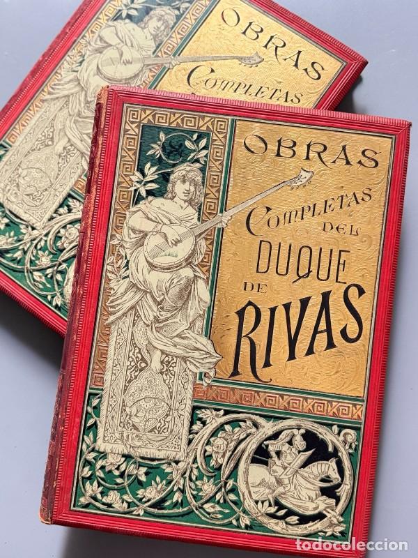 Libros antiguos: Obras completas del Duque de Rivas - Montaner y Sim&oacute;n, 1884