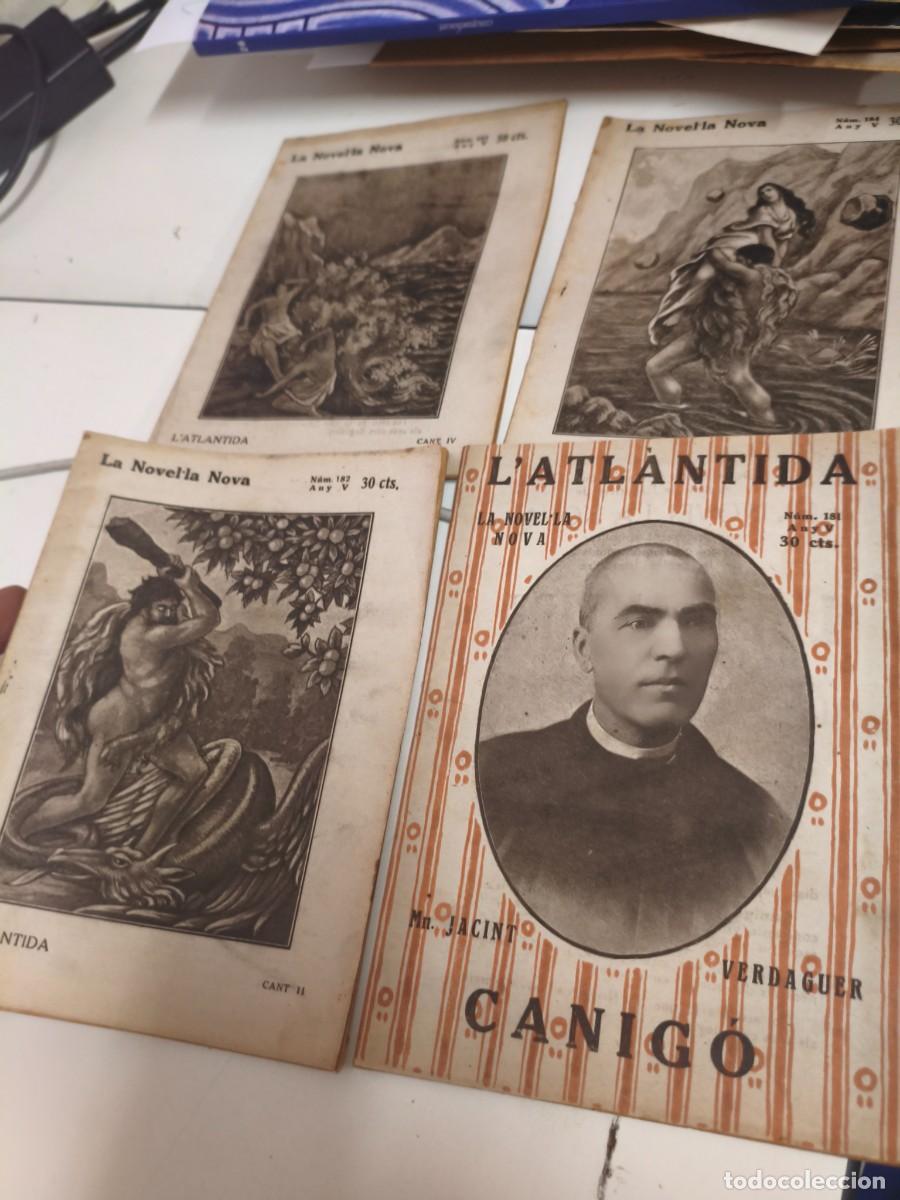 Libros antiguos: Novel&middot;la nova. L'&agrave;tlantida. Jacint Verdaguer.
