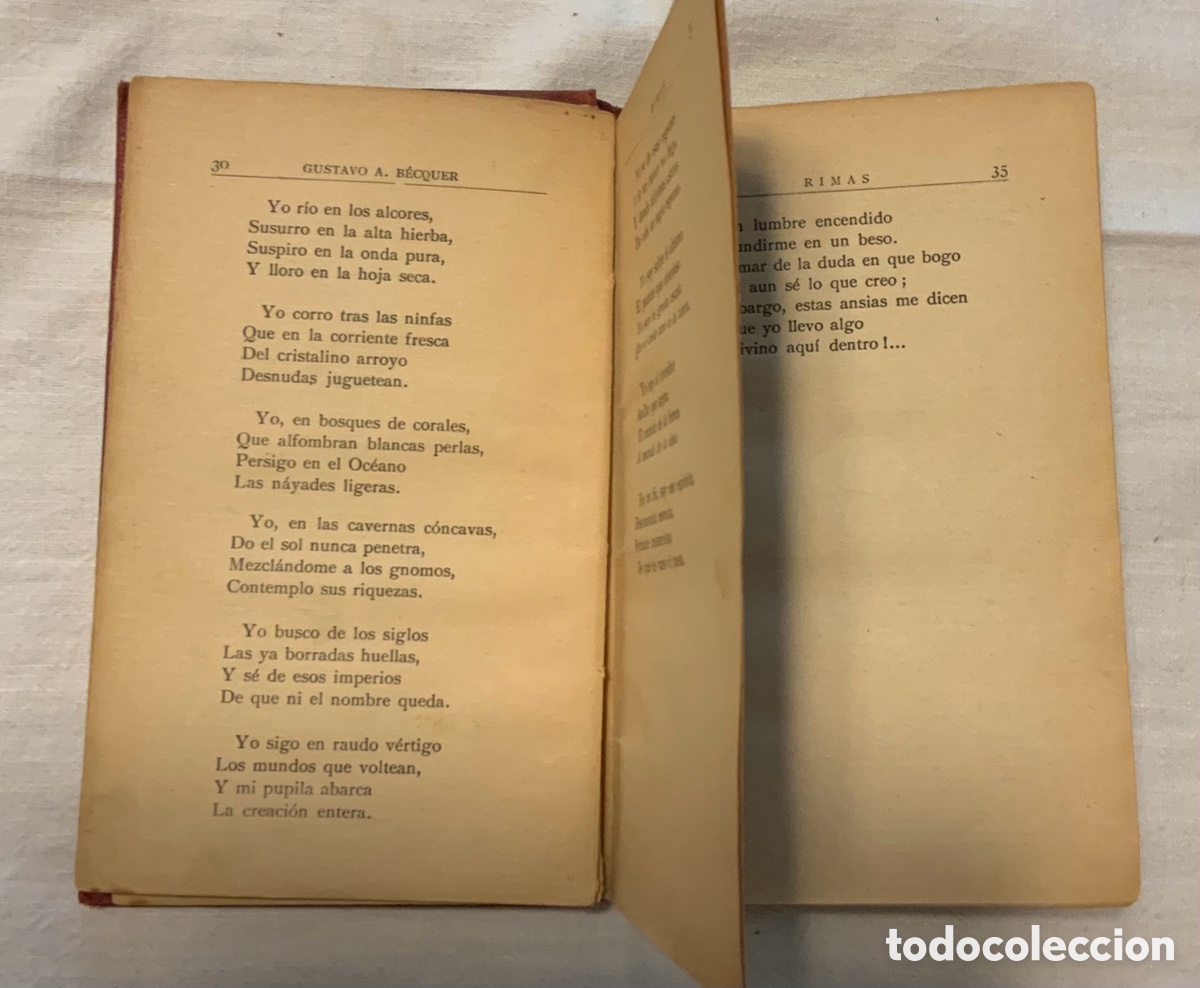 Libros antiguos: Rimas. Becquer. 1935 - Foto 6