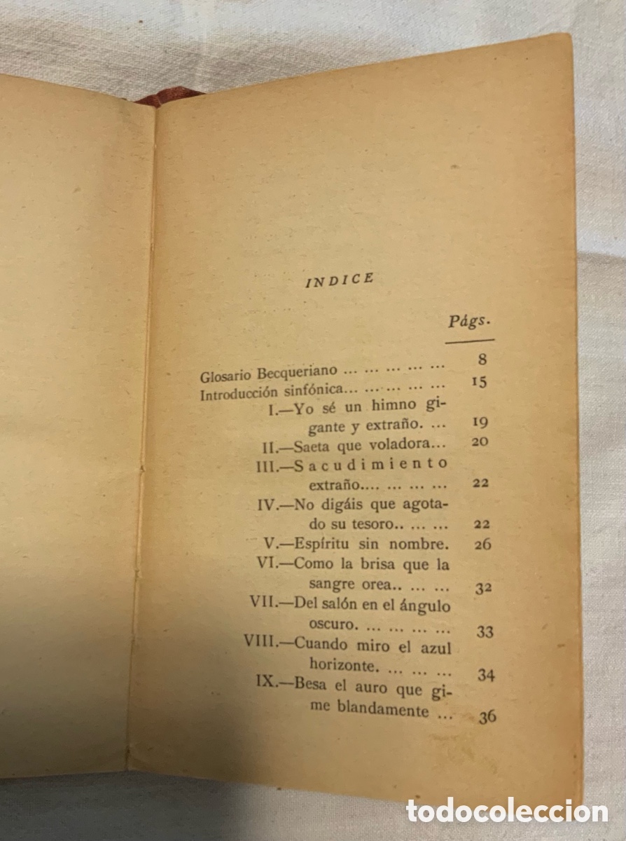 Libros antiguos: Rimas. Becquer. 1935 - Foto 9