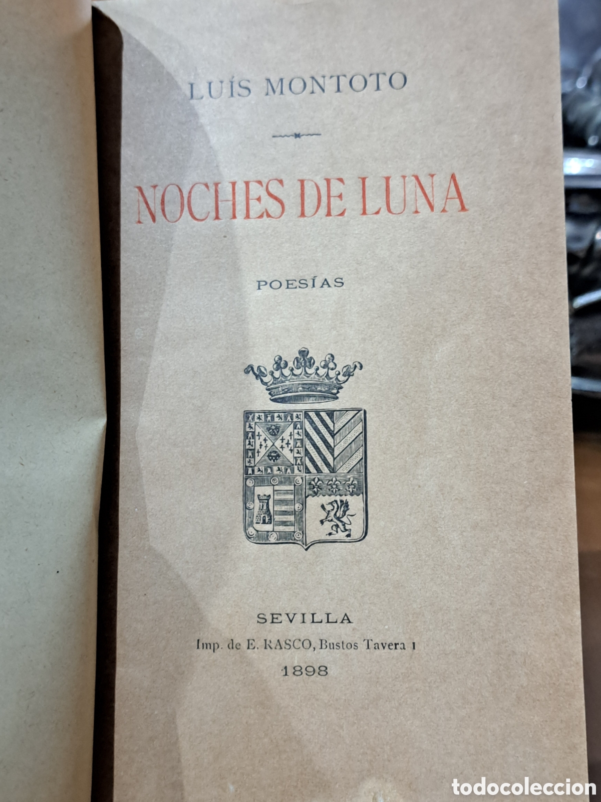 Libros antiguos: Noches de luna luis montoto