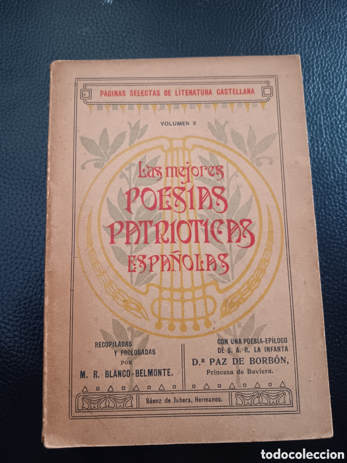 Libros antiguos: Las mejores POES&Iacute;AS PATRIOTICAS ESPA&Ntilde;OLAS 1919