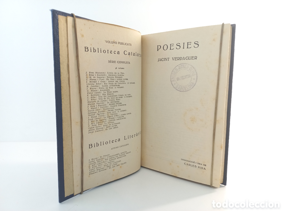 Libros antiguos: Poesies Jacint Verdaguer. Editorial Catalana. Catal&aacute;n.