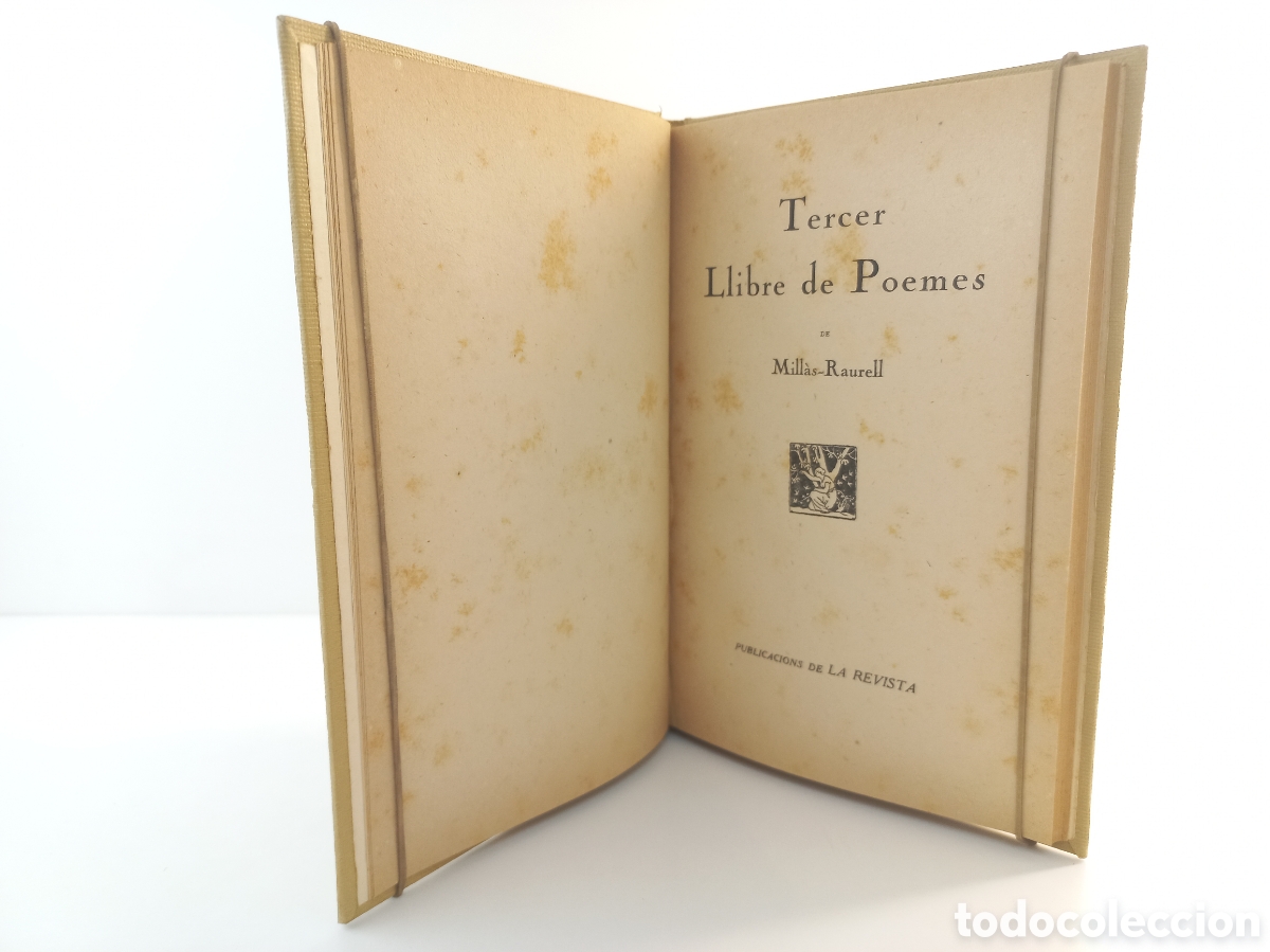 Libros antiguos: Tercer llibre de Poemes. Millas-Raurell. Publicacions de la Revista, 1922. Catal&aacute;n.