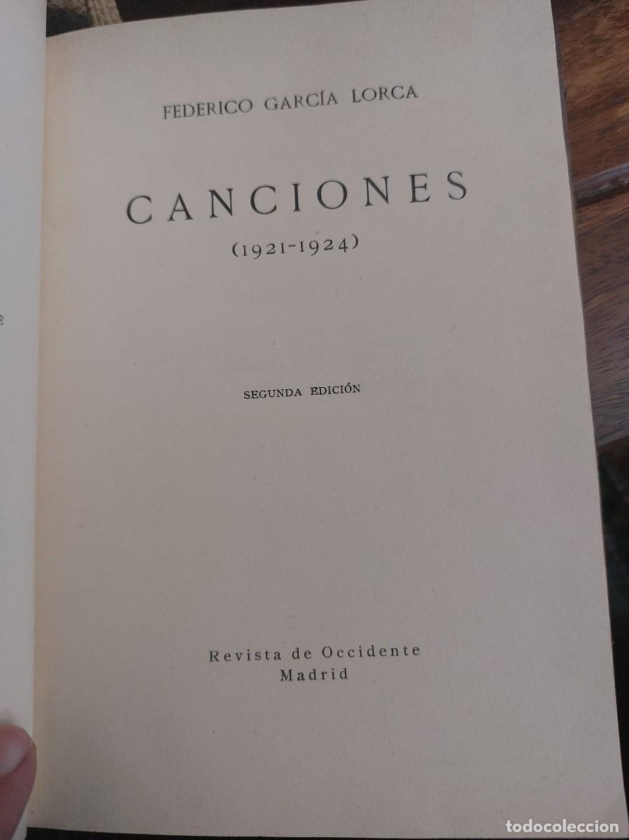 Libros antiguos: 1929 federico Garcia Lorca Canciones 2 edicion Piel Sello