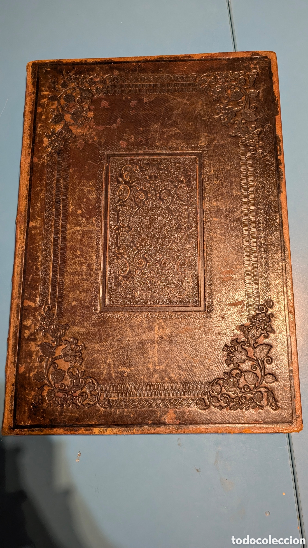 Libros antiguos: MILTON: El Para&iacute;so Perdido (c. 1860). Encuadernaci&oacute;n Rom&aacute;ntica en Piel. 24 Grabados.