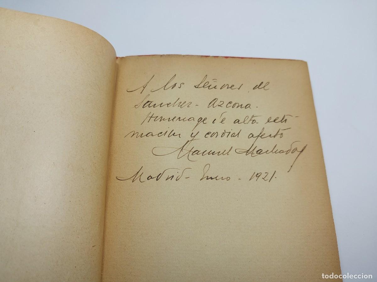 Libros antiguos: Manuel Machado. Cante Hondo - Dedicatoria aut&oacute;grafa - Renacimiento 1916