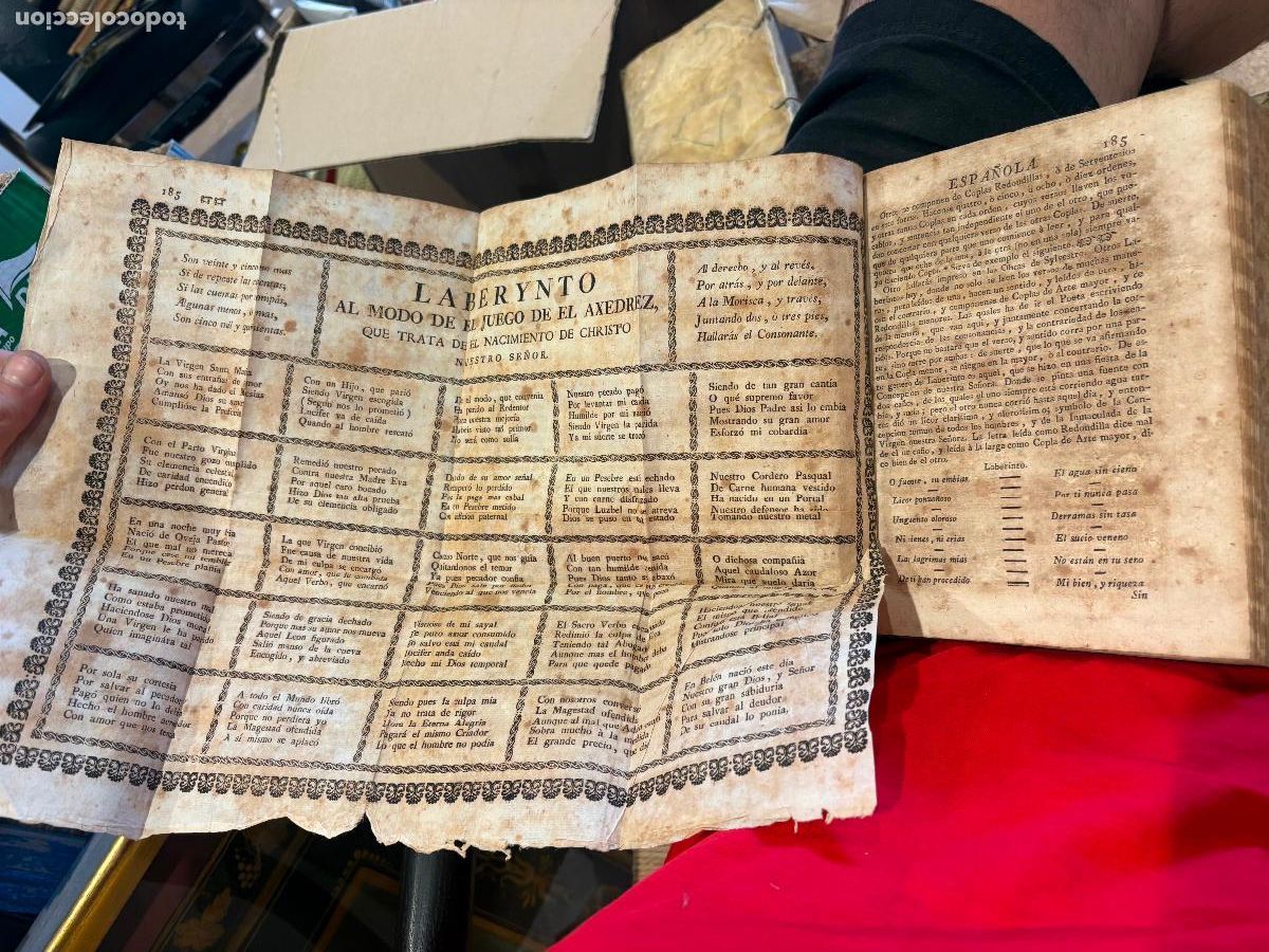 Libros antiguos: Arte po&eacute;tica espa&ntilde;ola libro pergamino con grandes l&aacute;minas