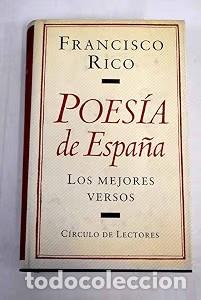 Libros antiguos: Poes&iacute;a de Espa&ntilde;a: Mejores Versos - C&iacute;rculo de Lectores