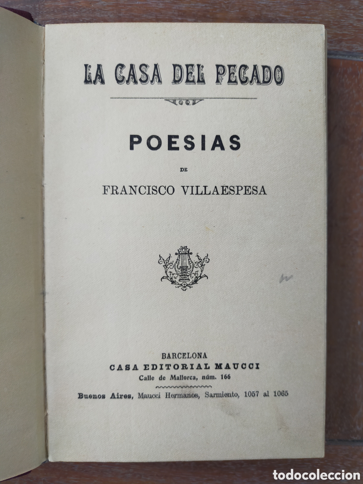 Libros antiguos: La casa del pecado, poes&iacute;as de Francisco Villaespesa