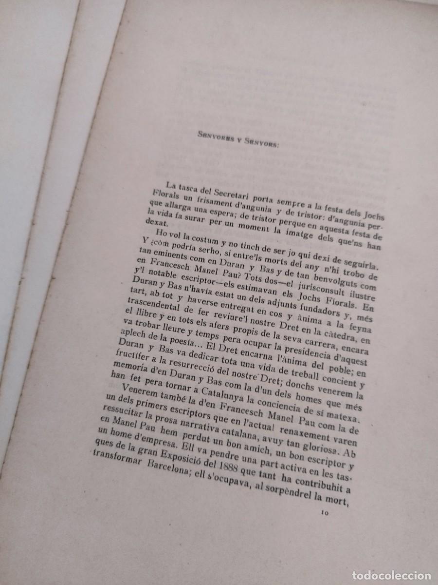 Libros antiguos: Antiguo libro Jocs florals de Barcelona. Incompleto. Ver fotos.