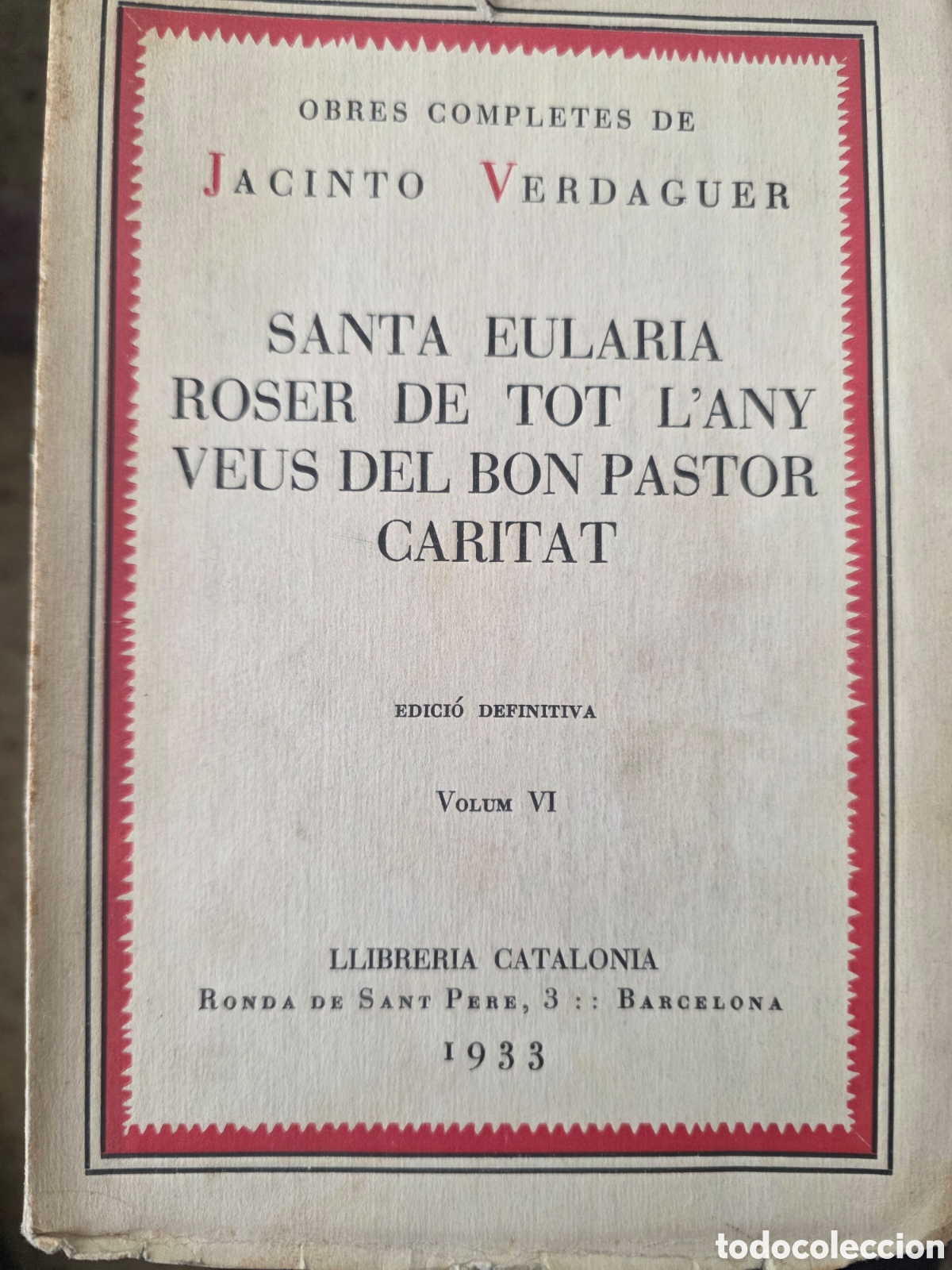Libros antiguos: Obres completes, Jacinto Verdaguer