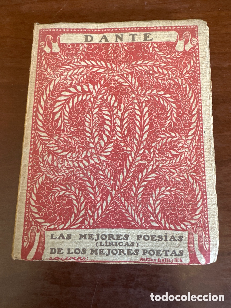 Libros antiguos: DANTE. LAS MEJORES POESIAS DE LOS MEJORES POETAS.EDITORIAL CERVANTES