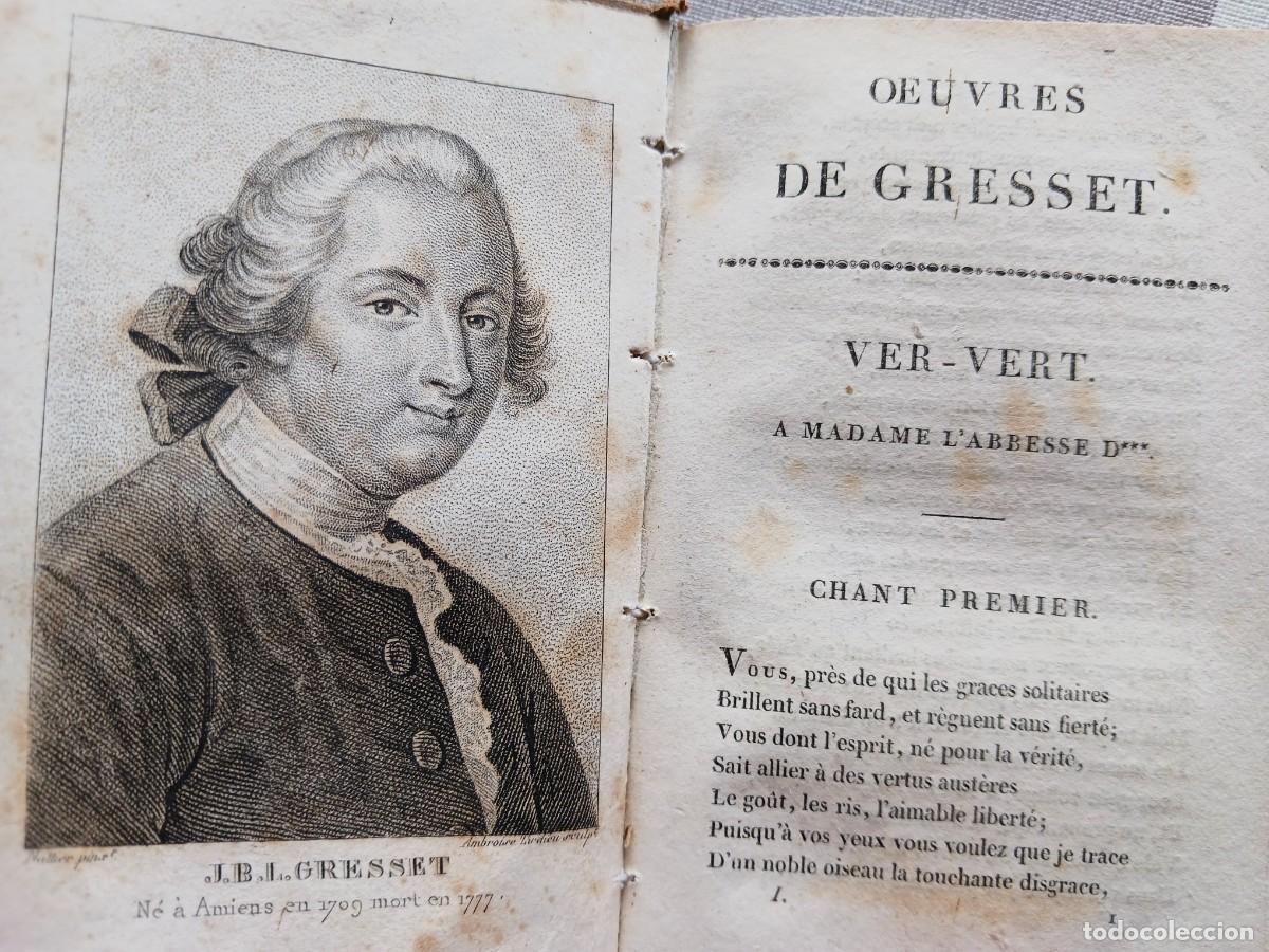Libros antiguos: VER-VERT, POEMA ILUSTRADO CON 5 GRABADOS - OBRA DE JEAN-BAPTISTE-LOUIS GRESSET