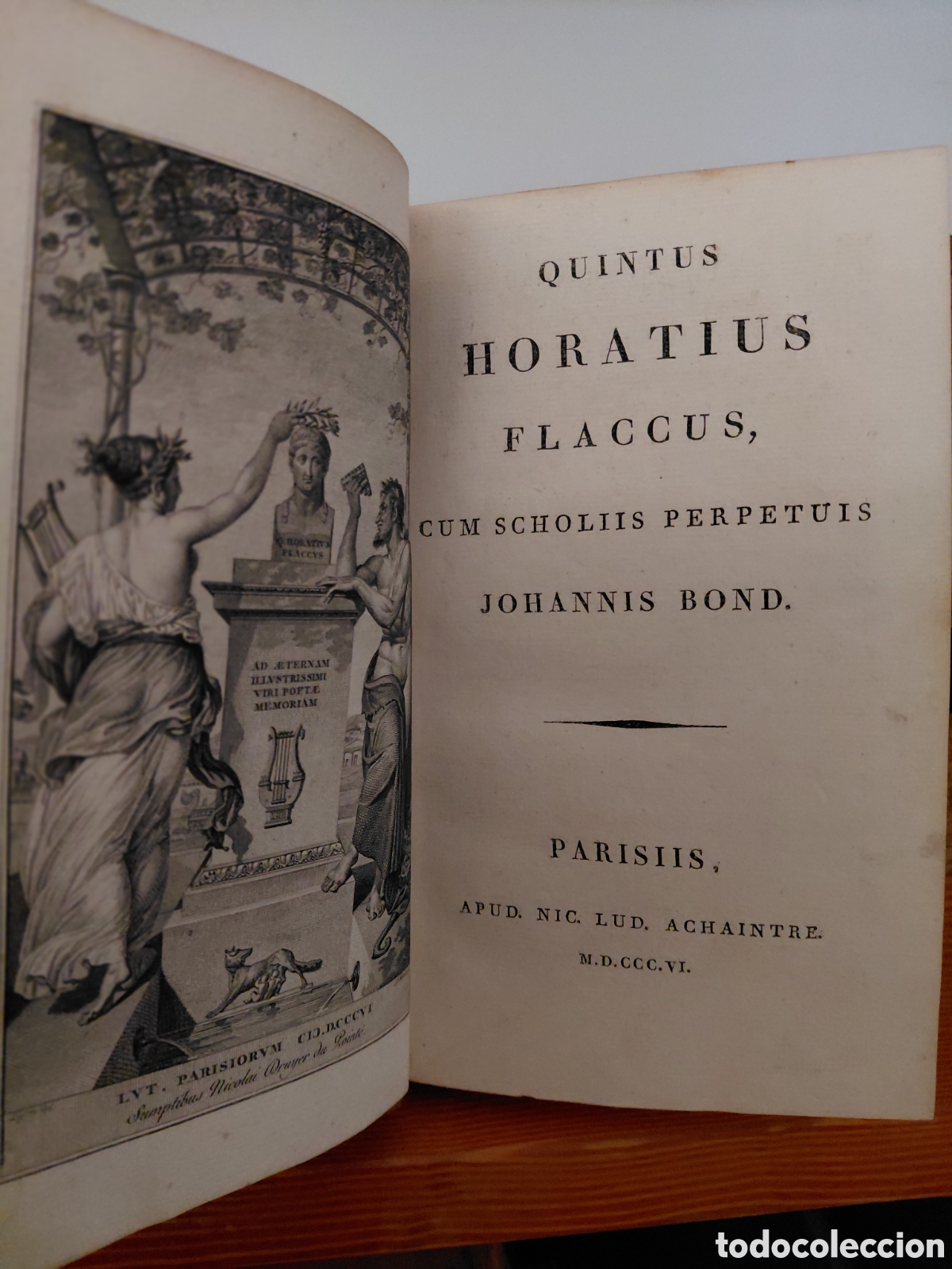 Libros antiguos: 1806 Obras. Quinto Horacio Flaco (Quintus Horatius Flaccus), titulada cum scholiis perpetuis edicion