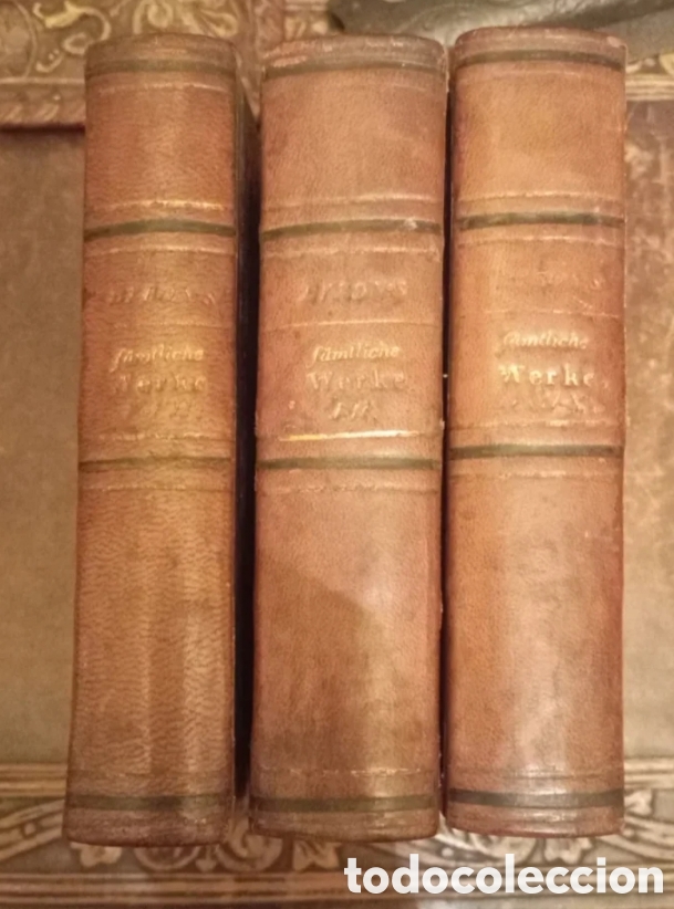 Libros antiguos: Lote 3 Tomos Lord Byron (1843) Grabados Acero