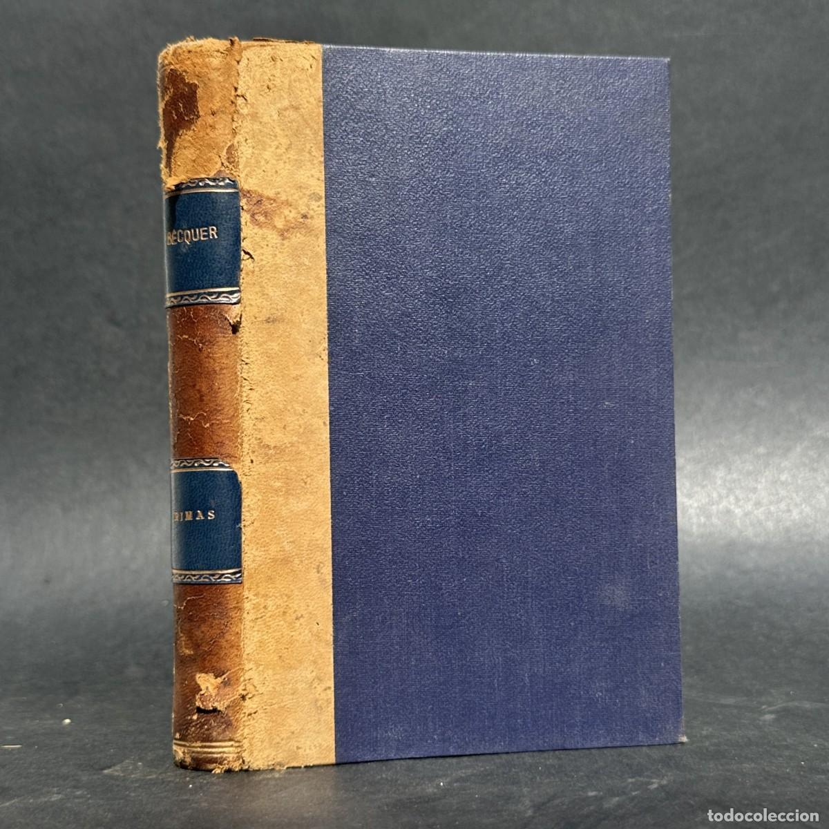 Libros antiguos: RIMAS - GUSTAVO ADOLFO BECQUER - POESIA - ENCUADERNACI&Oacute;N