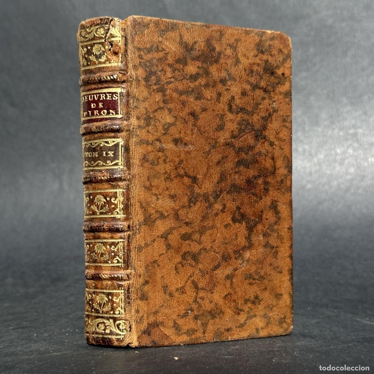 Libros antiguos: a&ntilde;o 1776 - OBRAS COMPLETAS DE ALEXIS PIRON - POESIA - MADRIGALES -