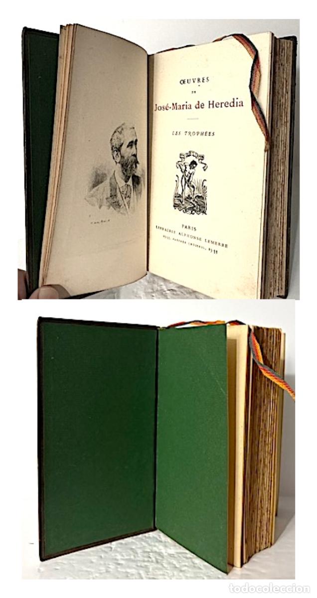 Libros antiguos: Jose M Heredia : Les Troph&eacute;es (Lemerre. Plena piel) Los Trofeos