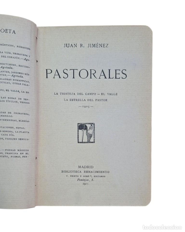 Libros antiguos: Jim&eacute;nez, Juan Ram&oacute;n.- PASTORALES (1911 Primera edici&oacute;n)