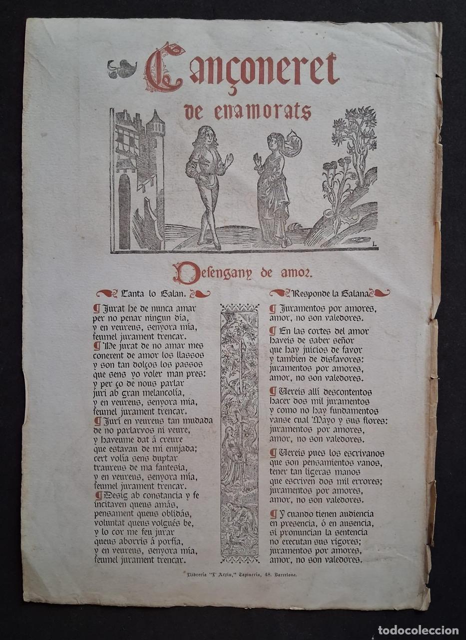 Libros antiguos: CAN&Ccedil;ONERET DE ENAMORATS - DESENGANY DE AMOR