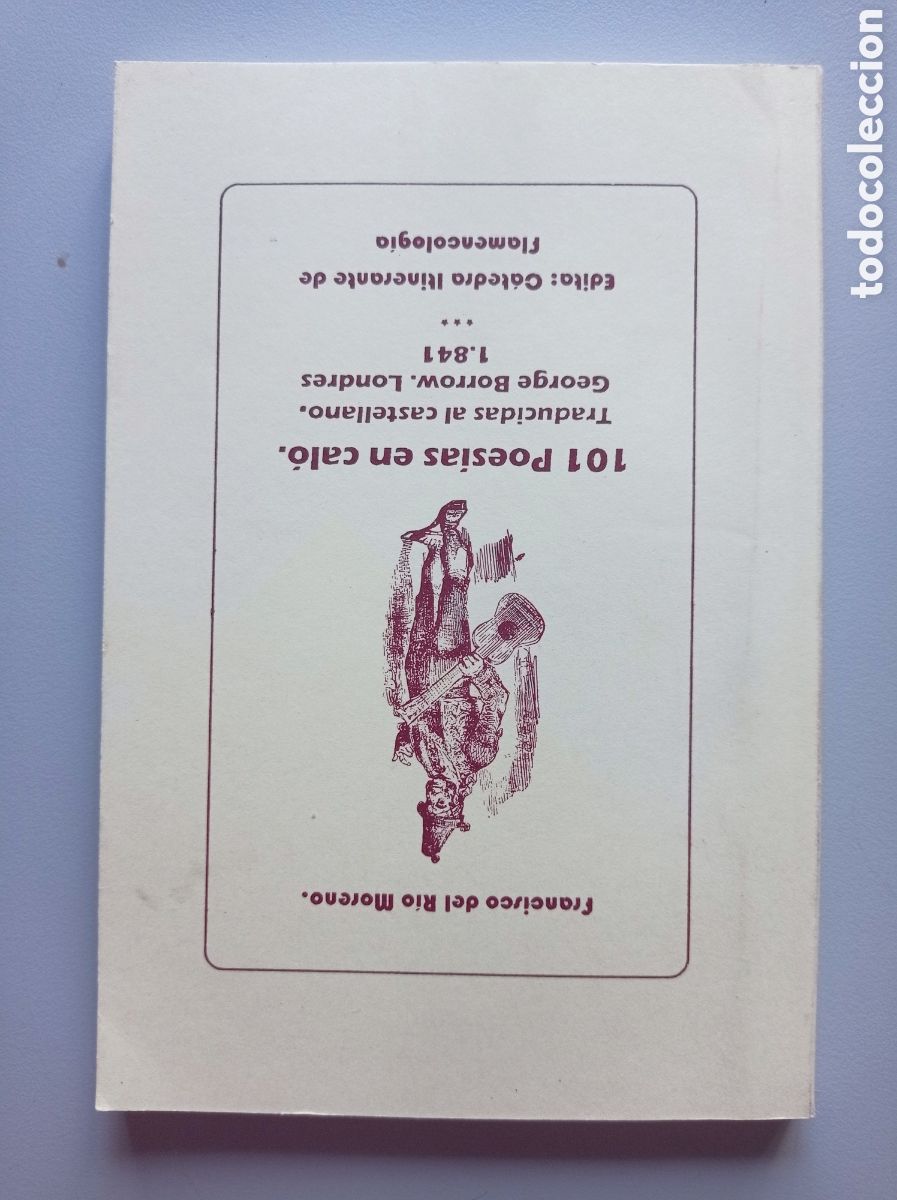 Libros antiguos: 101 POES&Iacute;AS EN CAL&Oacute;. GEORGE BORROW. 1941. C&Aacute;TEDRA ITINERANTE DE FLAMENCOLOG&Iacute;A. C&Aacute;DIZ. F. DEL R&Iacute;O MO.