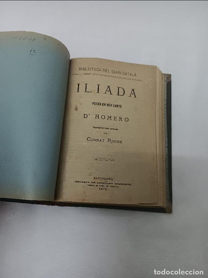 Libros antiguos: ILIADA POEMA EN XXIV CANTS 6435