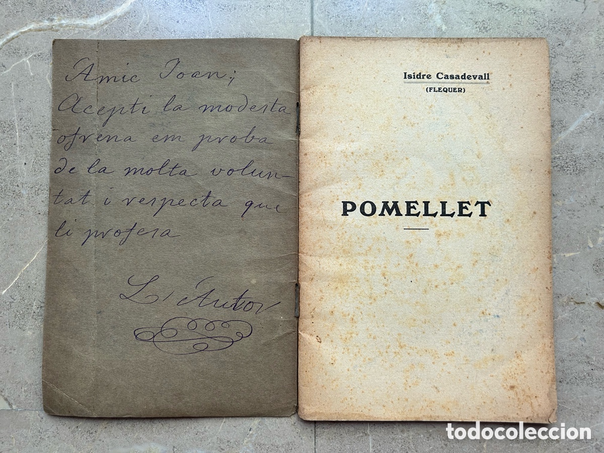 Antiquarische B&uuml;cher: Llibre Pomellet - Isidre Casadevall (Forner) , FIRMA autor - 1921 - Barcelona