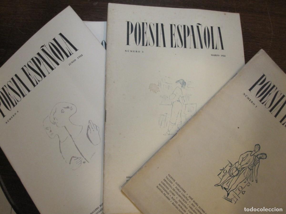 Libros antiguos: REVISTA POESIA ESPA&Ntilde;OLA. 60 NUMEROS DE ESTA IMPORTANTE PUBLICACI&Oacute;N COMPRENDIDOS ENTRE 1952 Y 1966