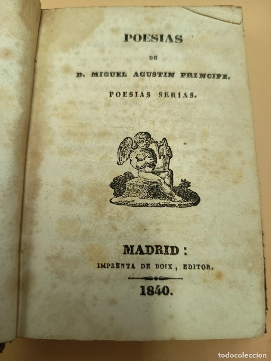 Libros antiguos: POESIAS DE MIGUEL AGUSTIN PRINCIPE 1840