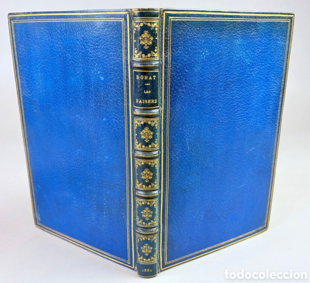 Libros antiguos: [DORAT (Claude-Joseph)]. *Les Baisers pr&eacute;c&eacute;d&eacute;s du mois de Mai Ru&aacute;n* poema J. Lemonnyer 1880