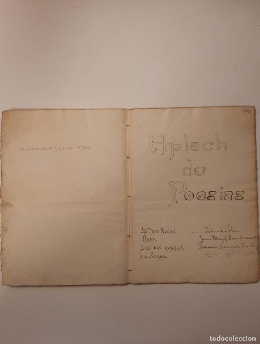 Libros antiguos: CUADERNILLO MANUSCRITO DE POES&Iacute;A - Foto 1