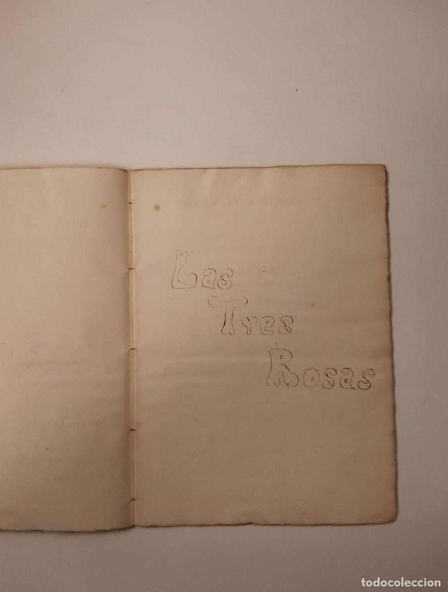 Libros antiguos: CUADERNILLO MANUSCRITO DE POES&Iacute;A - Foto 2