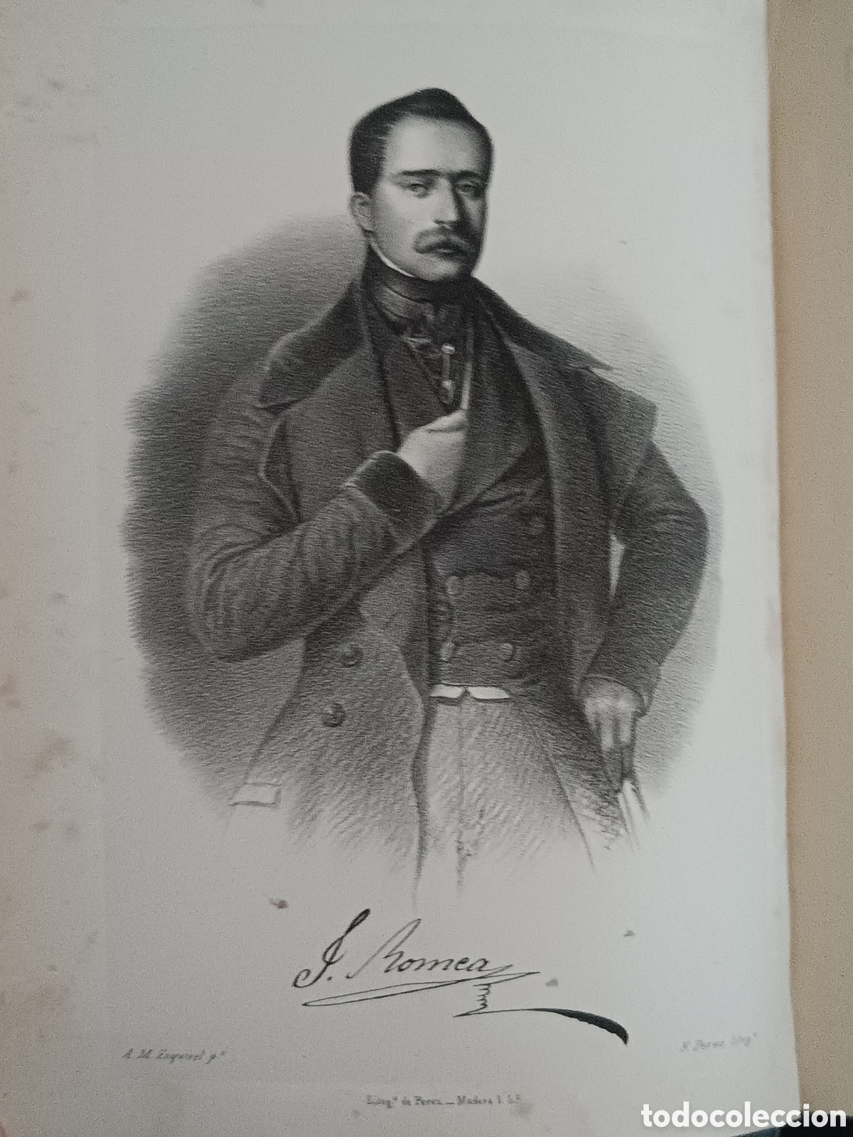 Libros antiguos: JULI&Aacute;N ROMEA- POES&Iacute;AS- MADRID 1846- 1&ordf; EDICI&Oacute;N, RETRATO GRABADO- EX LIBRIS COTARELO VALLEDOR