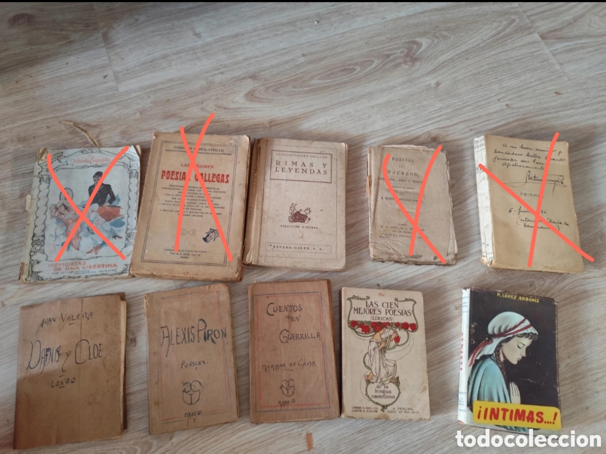 Libros antiguos: Poes&iacute;a - Lote 6 Libros antiguos y joyas de Colecci&oacute;n (S. XVIII, xix y xx)