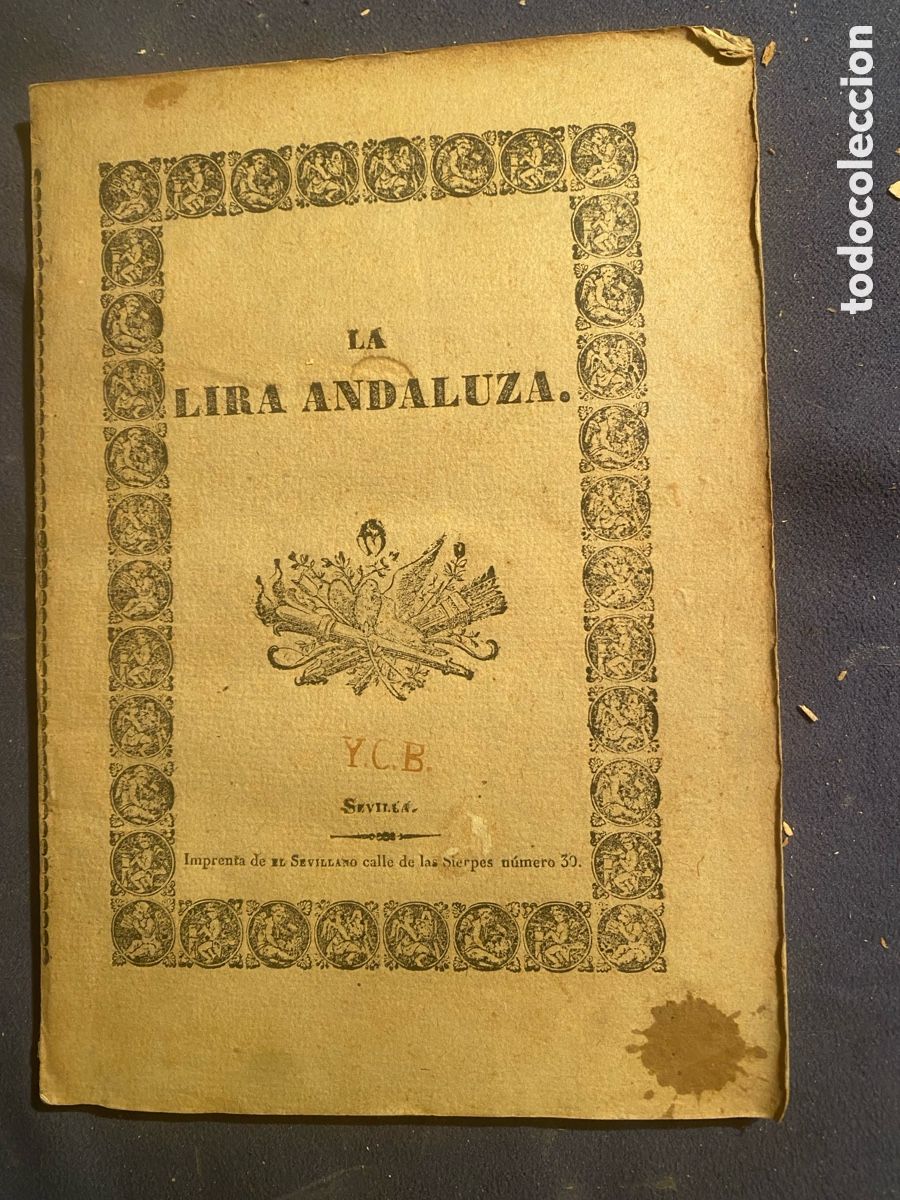 Livros antigos: MIGUEL TENORIO: - LA LIRA ANDALUZA. COLECCI&Oacute;N DE POESIAS CONTEMPOR&Aacute;NEAS. ENTREGA 1&ordf; -(SEVILLA, 1838)