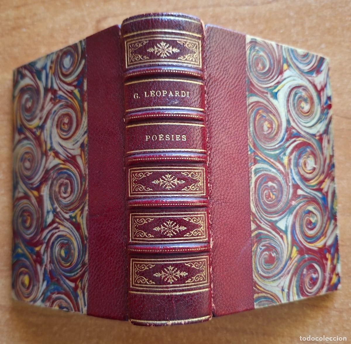 Libros antiguos: 1887 GIACOMO LEOPARDI - POESIES - EN FRANCES - DOS GRABADOS