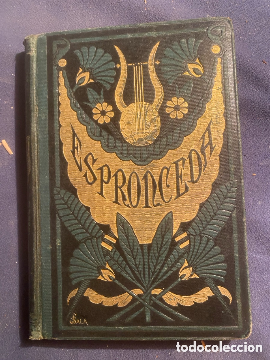 Antiquarische B&uuml;cher: ESPRONCEDA: - OBRAS POETICAS - (BARCELONA, 1882)