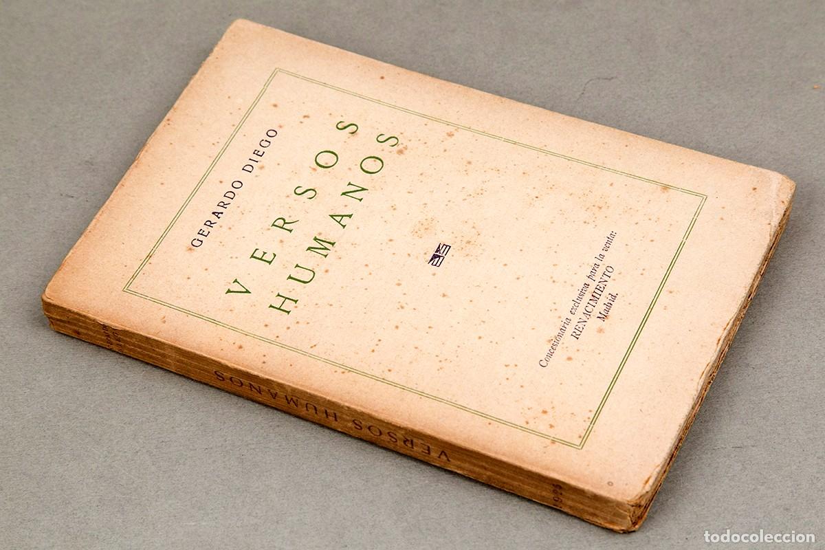Libros antiguos: GERARDO DIEGO - VERSOS HUMANOS - 1925 - Foto 2