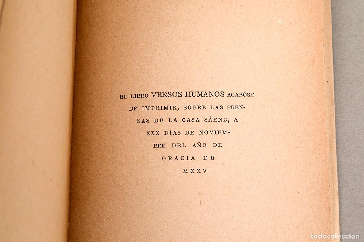 Libros antiguos: GERARDO DIEGO - VERSOS HUMANOS - 1925 - Foto 6