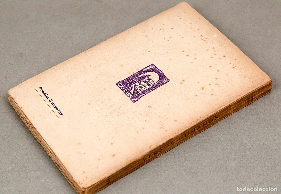 Libros antiguos: GERARDO DIEGO - VERSOS HUMANOS - 1925 - Foto 7