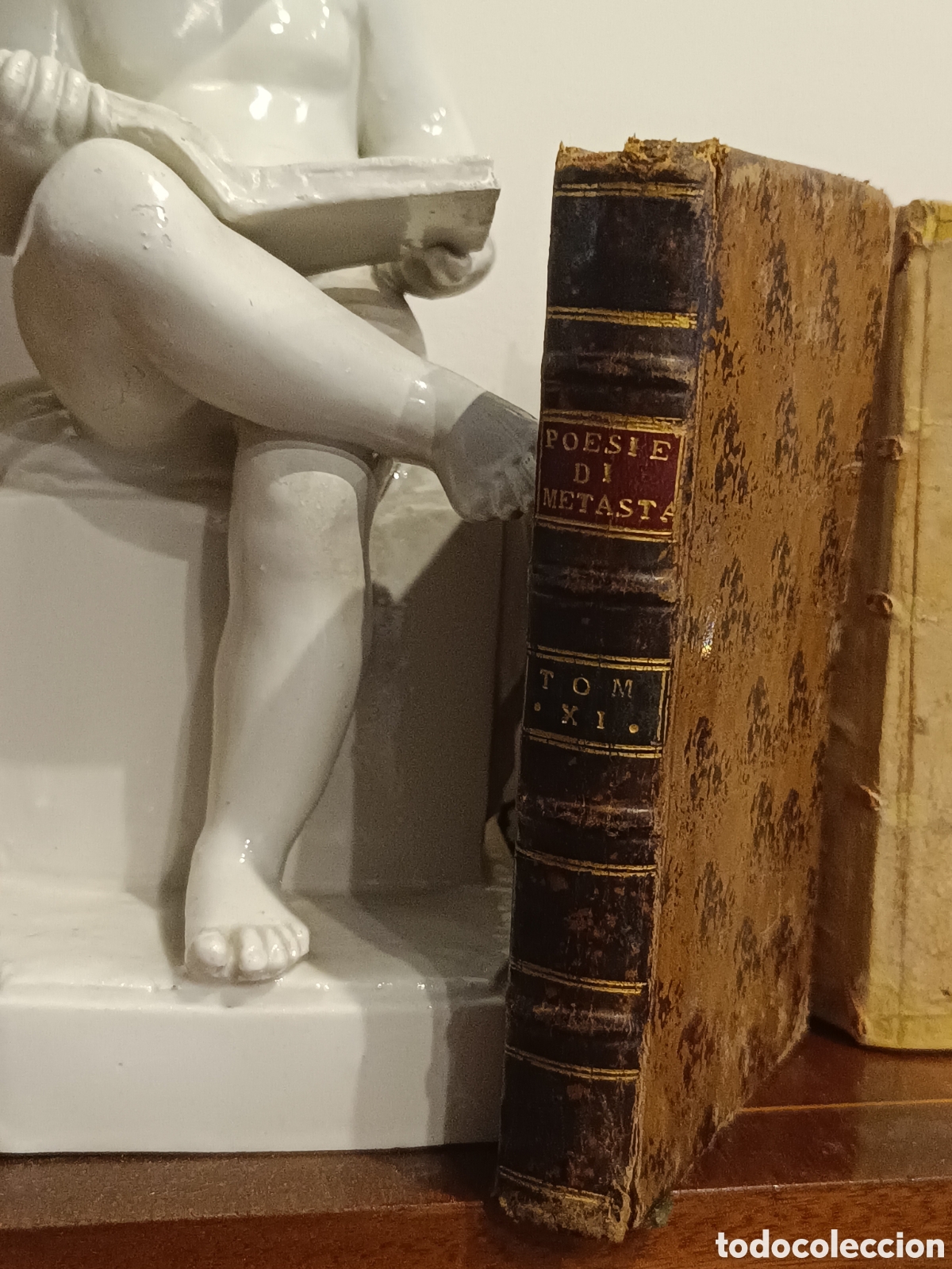 Libros antiguos: LIBRO ITALIANO SIGLO XVIII (1774) METASTASIO POESIE G&Eacute;NOVA PIEL DE &Eacute;POCA EX LIBRIS MARQU&Eacute;S DE PIDAL